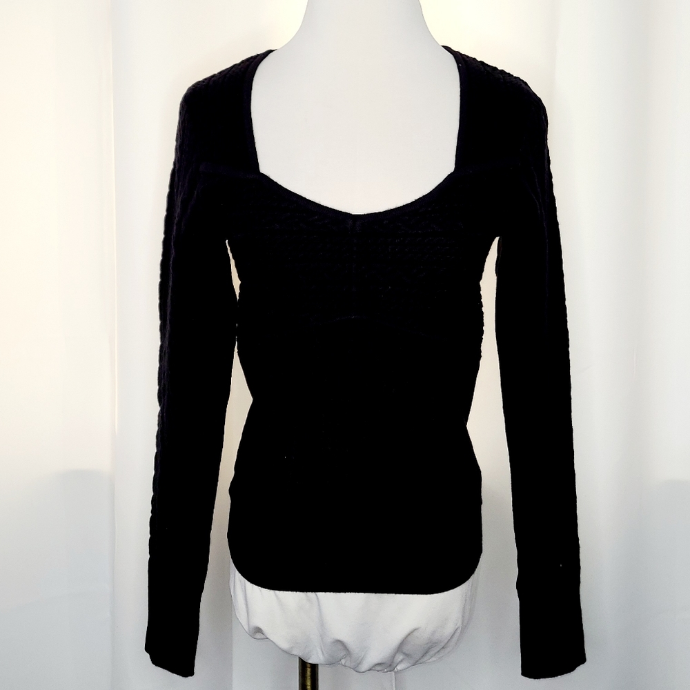 ❗️NWT❗️ HEARTLOOM Scoop Neck Cable Knit Sweater